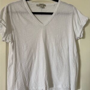All Saints Classic White V-Neck Tee